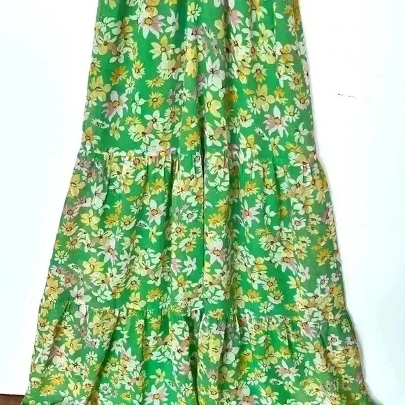 NEW! Collective Concepts Floral Halter Tiered Maxi Dress - Picture 3 of 10